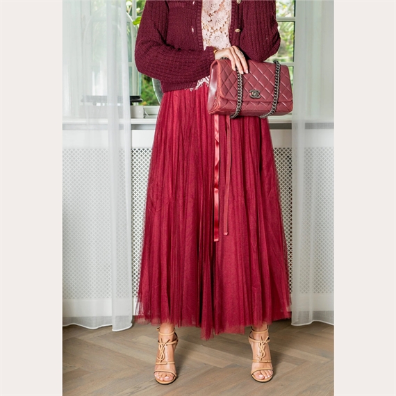 EMM Copenhagen Daisy Tyl Nederdel, Bordeaux